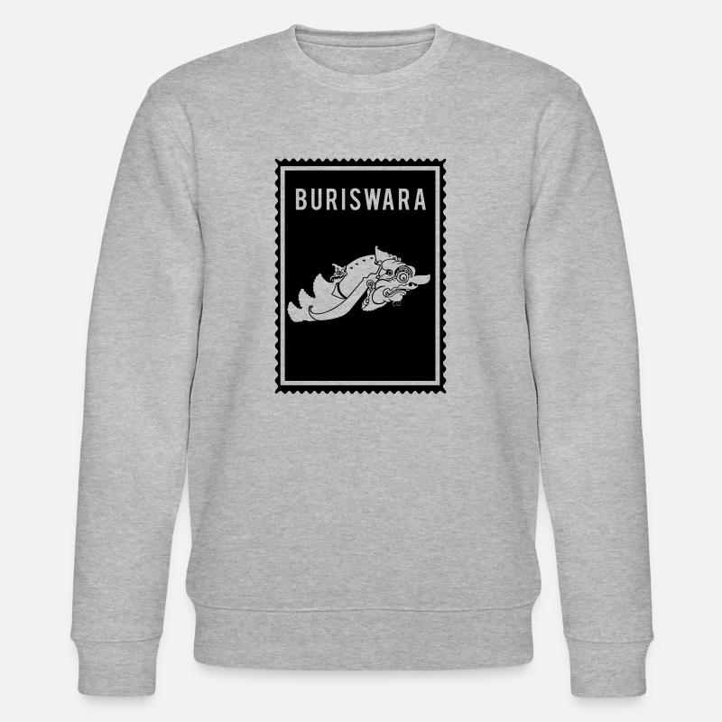 Buriswara - Wayang - Stanley/Stella Unisex Bio-Sweatshirt CHANGER  - Grau meliert