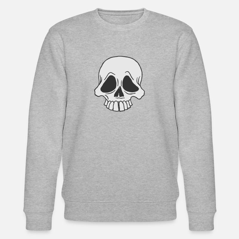 crâne - Sweat bio CHANGER Stanley/Stella Unisexe - gris chiné
