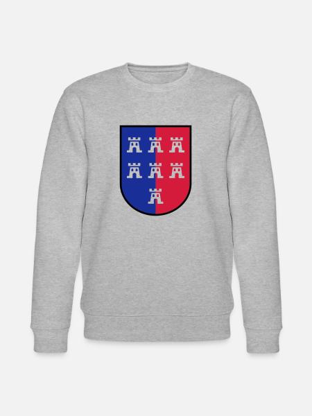 Wappen VG Siebenbürger Sachsen - Stanley/Stella Unisex Bio-Sweatshirt CHANGER - Grau meliert
