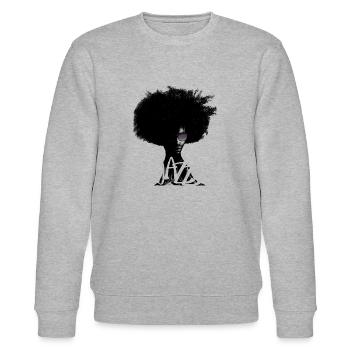Jazz - Stanley/Stella Unisex Bio-Sweatshirt CHANGER  - Grau meliert - Vorne - Nik (191cm) & Marisol (170cm)