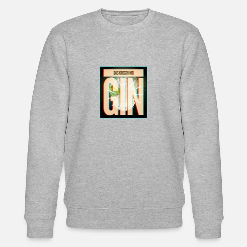 Das kriegen wir Gin - Stanley/Stella Unisex Bio-Sweatshirt CHANGER - Grau meliert
