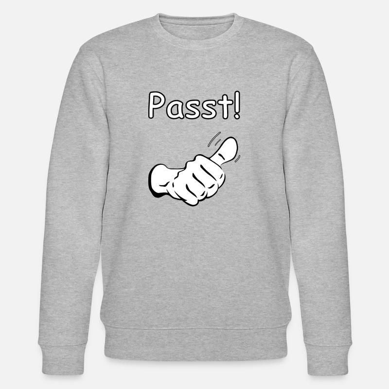 Passt! - Stanley/Stella Unisex Bio-Sweatshirt CHANGER  - Grau meliert