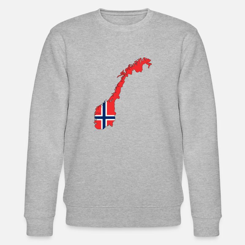 Norwegen - Stanley/Stella Unisex Bio-Sweatshirt CHANGER  - Grau meliert