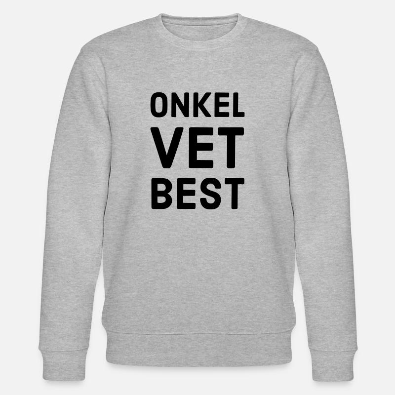 Oncle sait le mieux - Sweat bio CHANGER Stanley/Stella Unisexe - gris chiné