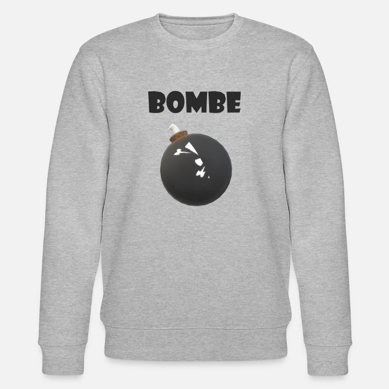 Bombe explosion - Stanley/Stella Unisex Bio-Sweatshirt CHANGER  - Grau meliert