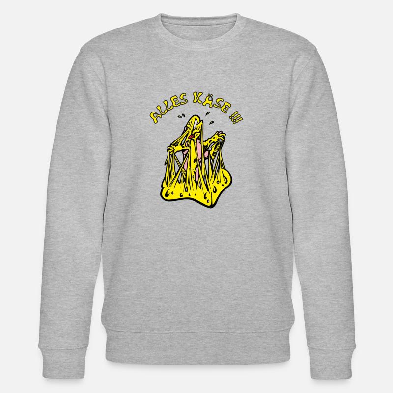 ALLES KÄSE!!! - Stanley/Stella Unisex Bio-Sweatshirt CHANGER  - Grau meliert