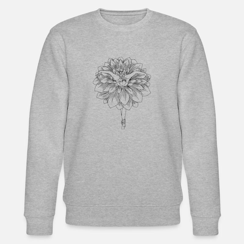 Blumentänzerin - Stanley/Stella Unisex Bio-Sweatshirt CHANGER  - Grau meliert