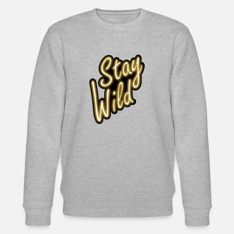 Stay Wild - Stanley/Stella Unisex Bio-Sweatshirt CHANGER  - Grau meliert
