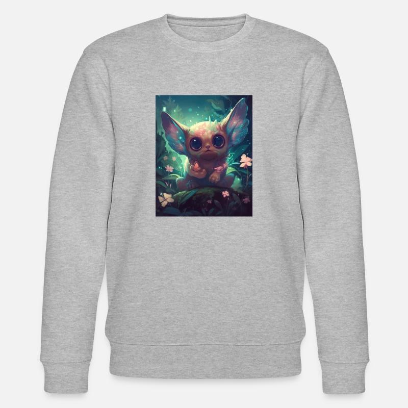 Cute Creature 01 - Stanley/Stella Unisex Bio-Sweatshirt CHANGER  - Grau meliert
