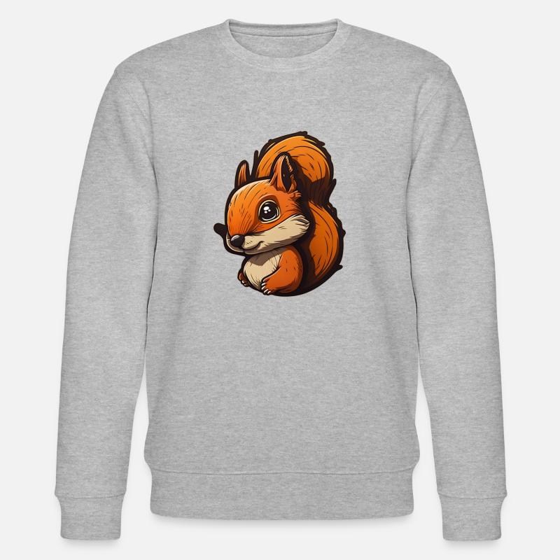 Eichhörnchen - Stanley/Stella Unisex Bio-Sweatshirt CHANGER  - Grau meliert