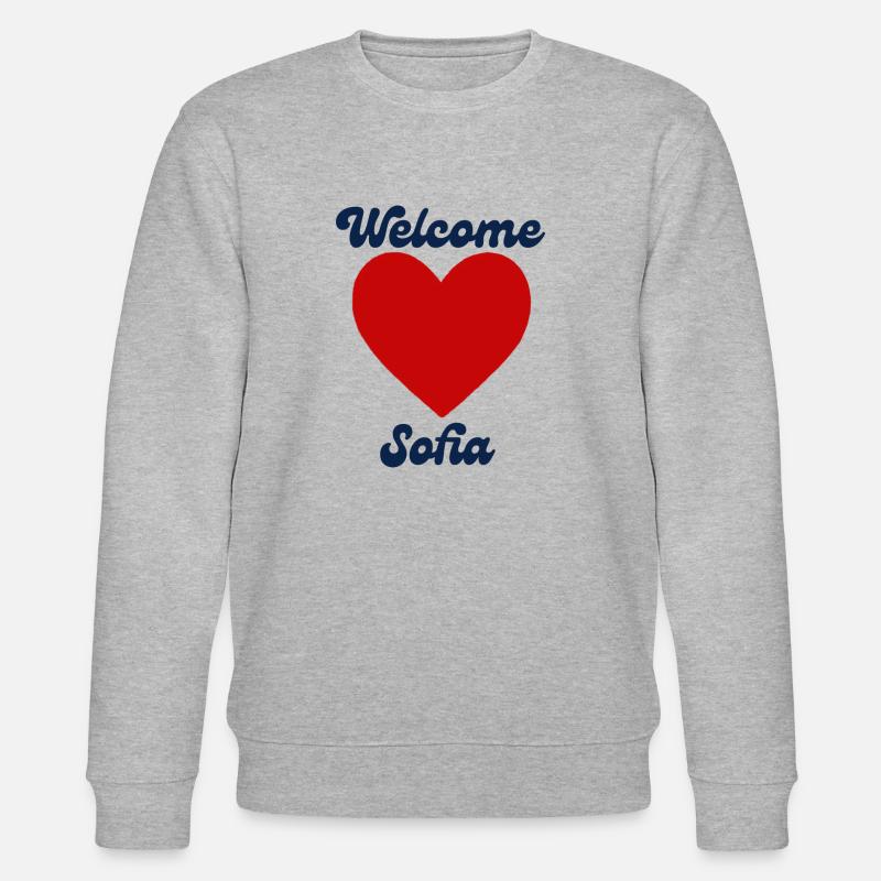 Sofia willkommen - Stanley/Stella Unisex Bio-Sweatshirt CHANGER  - Grau meliert