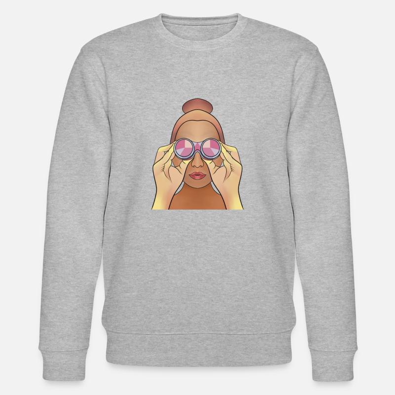 Fernglas - Stanley/Stella Unisex Bio-Sweatshirt CHANGER  - Grau meliert