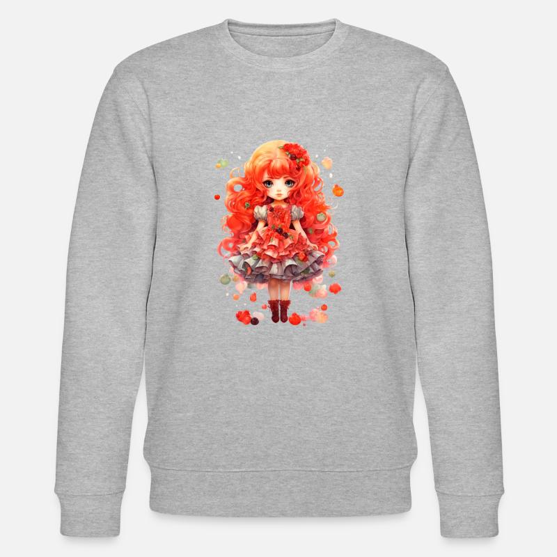 Dollie Fruit Gum - Stanley/Stella Unisex Bio-Sweatshirt CHANGER  - Grau meliert