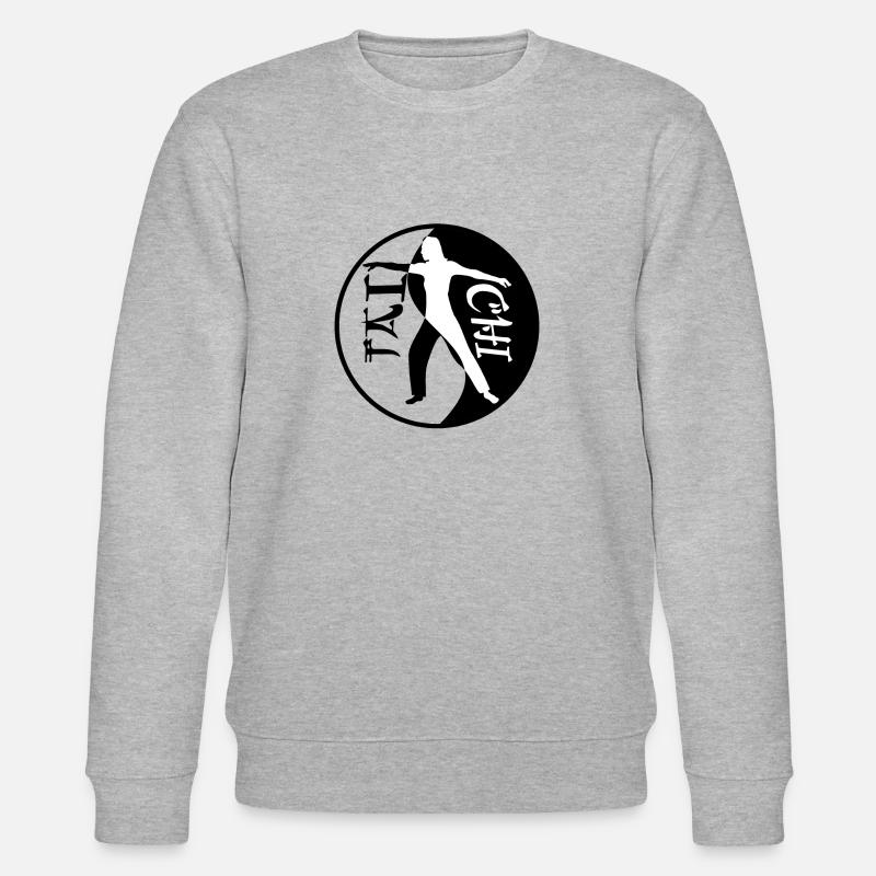 tai chi black - Stanley/Stella Unisex Bio-Sweatshirt CHANGER  - Grau meliert
