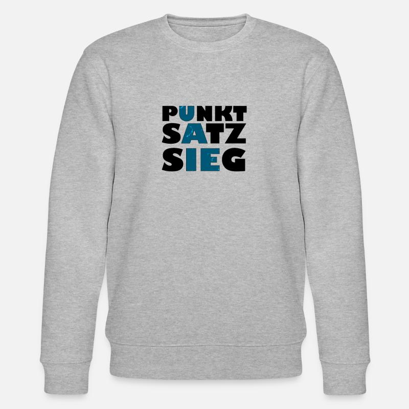punkt satz sieg schwarz - Stanley/Stella Unisex Bio-Sweatshirt CHANGER  - Grau meliert