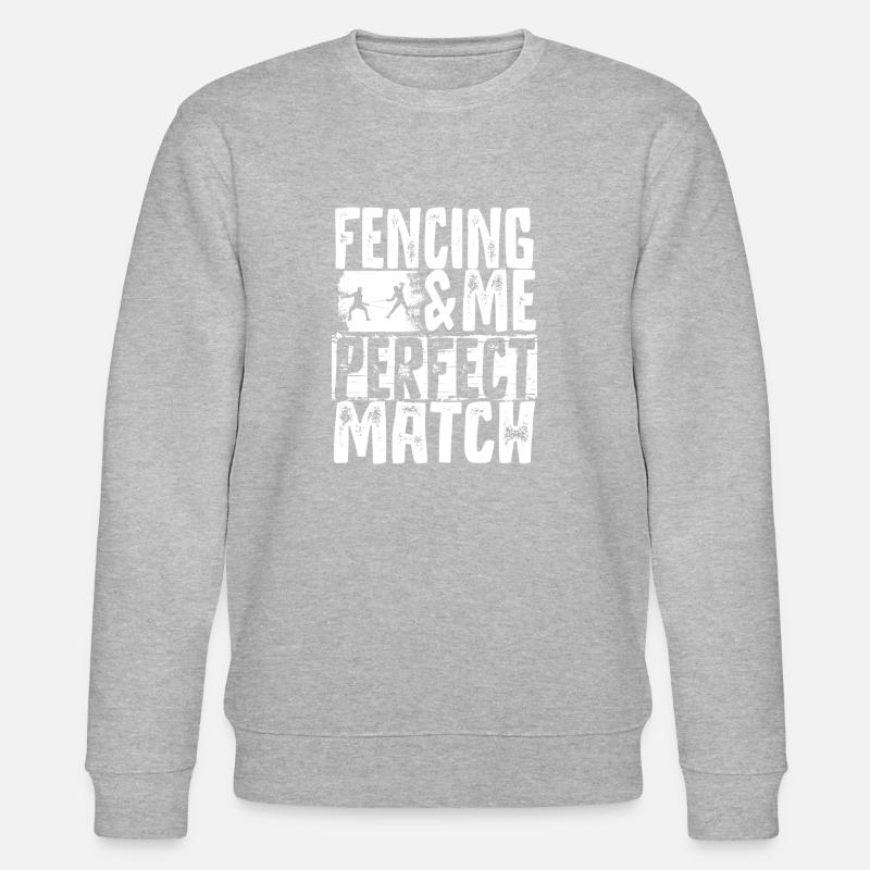 Fechten Fechtkampf - Stanley/Stella Unisex Bio-Sweatshirt CHANGER  - Grau meliert