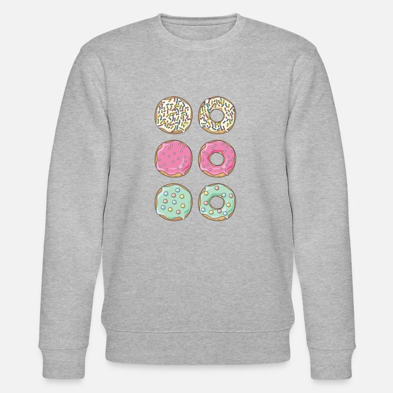 Donuts - Stanley/Stella Unisex Bio-Sweatshirt CHANGER  - Grau meliert