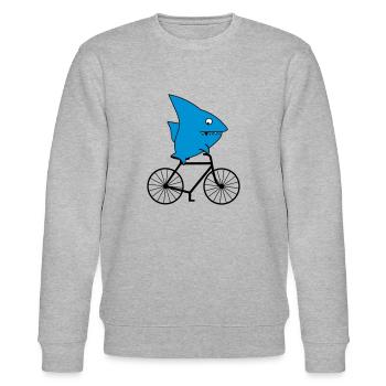 Hai fait du vélo - Sweat bio CHANGER Stanley/Stella Unisexe - gris chiné - Devant - Nik (191cm) & Marisol (170cm)