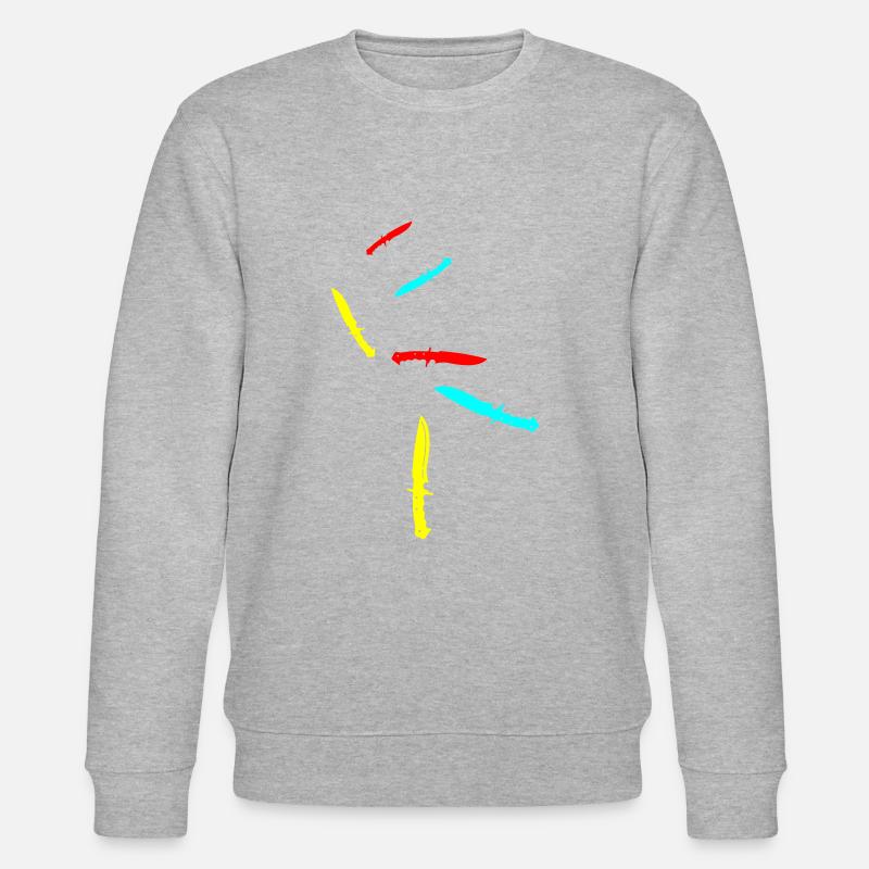 Messer icon - Stanley/Stella Unisex Bio-Sweatshirt CHANGER  - Grau meliert
