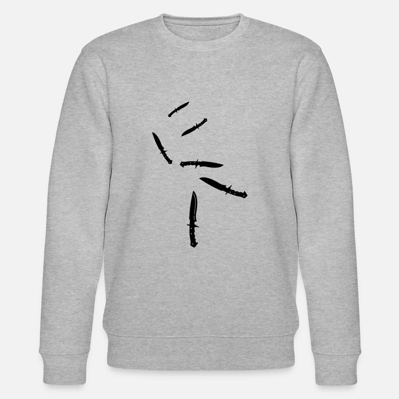 Messer icon - Stanley/Stella Unisex Bio-Sweatshirt CHANGER  - Grau meliert