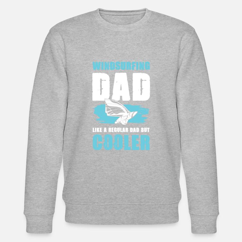 windsurf papa - Stanley/Stella Unisex Bio-Sweatshirt CHANGER  - Grau meliert