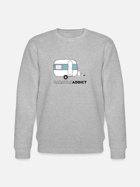 Caravan addict blue gray - Stanley/Stella CHANGER Unisex Organic Sweatshirt - heather grey