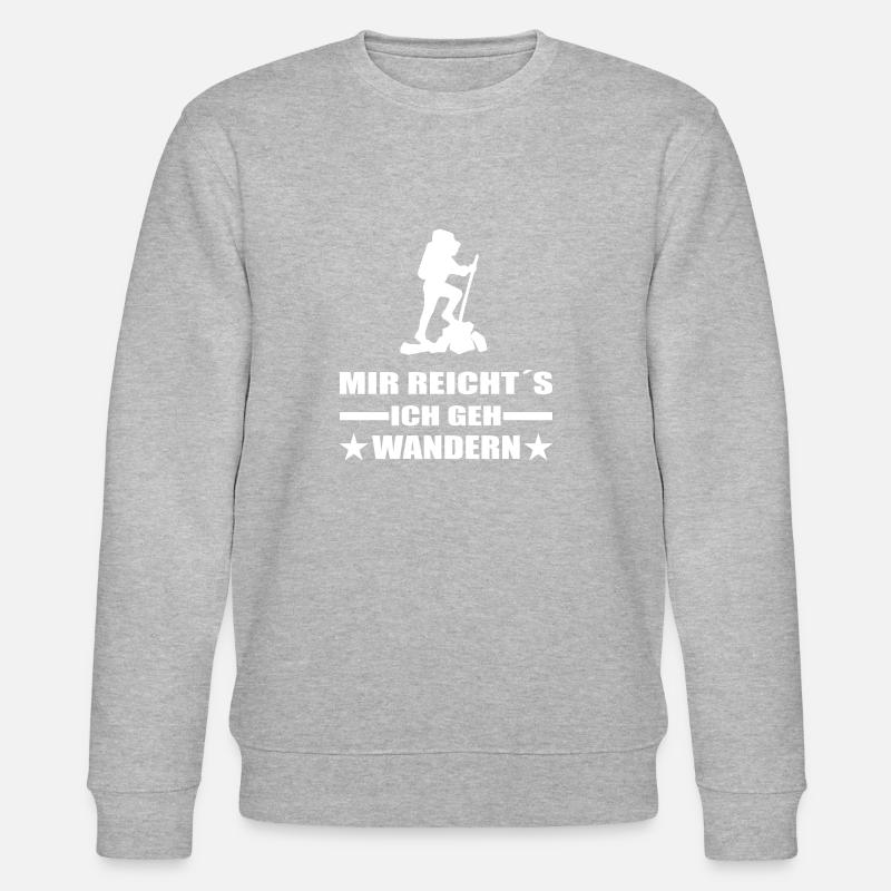 Wandern - Stanley/Stella Unisex Bio-Sweatshirt CHANGER  - Grau meliert