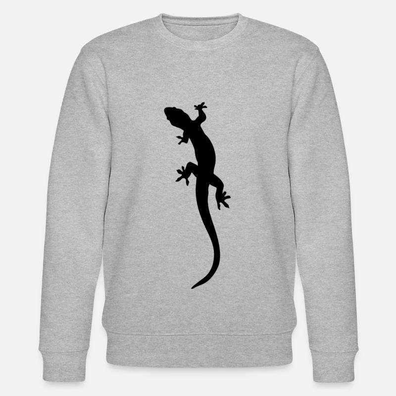 Eidechse - Stanley/Stella Unisex Bio-Sweatshirt CHANGER  - Grau meliert