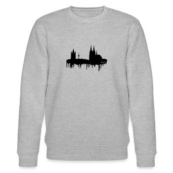 Skyline Cologne - Noir - Sweat bio CHANGER Stanley/Stella Unisexe - gris chiné - Devant - Nik (191cm) & Marisol (170cm)