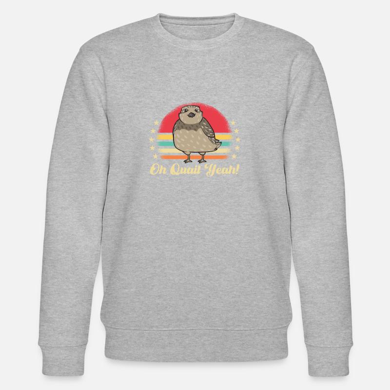 Oiseau de caille - Sweat bio CHANGER Stanley/Stella Unisexe - gris chiné