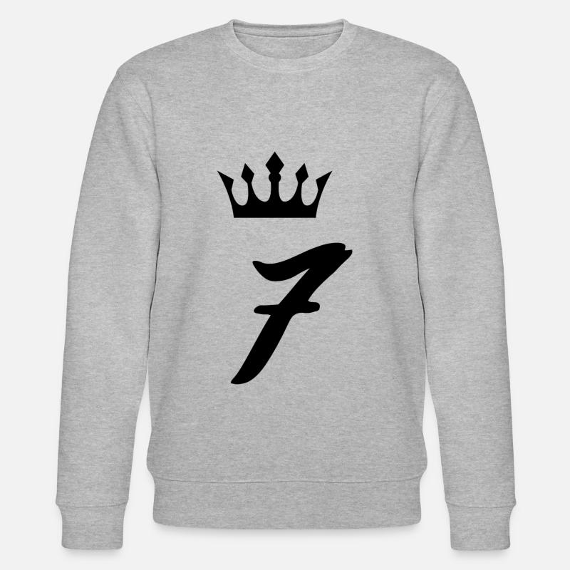 7 Couronne de numéros - Sweat bio CHANGER Stanley/Stella Unisexe - gris chiné