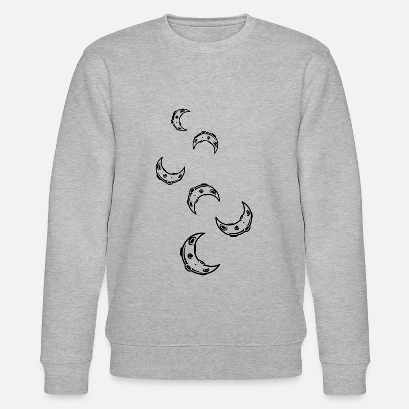 Icône de lune - Sweat bio CHANGER Stanley/Stella Unisexe - gris chiné