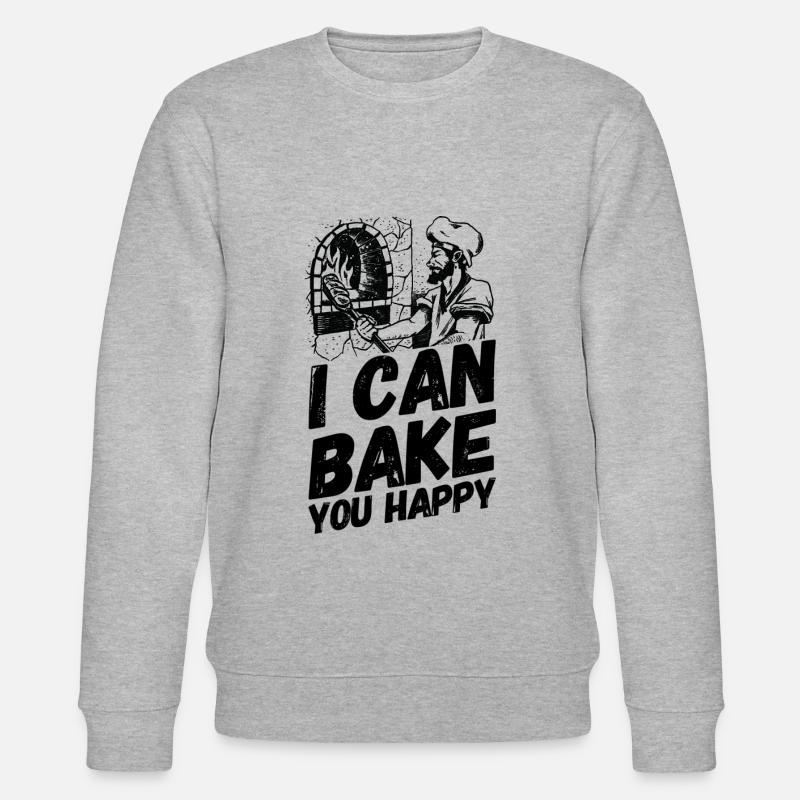 Bäcker Bäckerei Backwaren Backen - Stanley/Stella Unisex Bio-Sweatshirt CHANGER  - Grau meliert