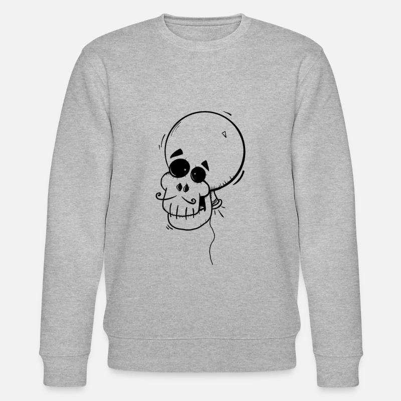 Ballonschädel - Stanley/Stella Unisex Bio-Sweatshirt CHANGER  - Grau meliert