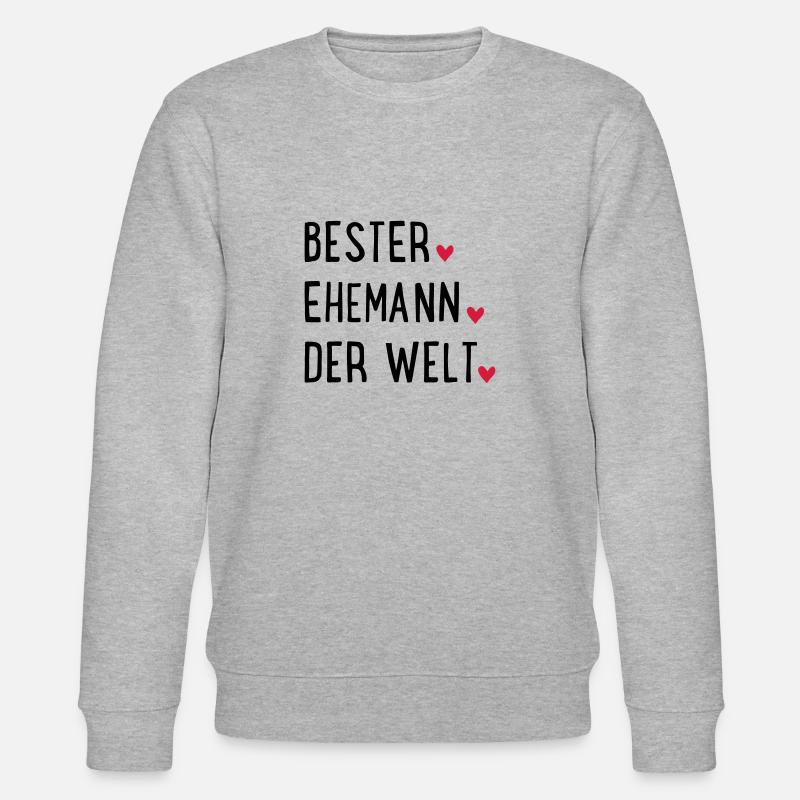 Bester Ehemann der Welt - Stanley/Stella Unisex Bio-Sweatshirt CHANGER  - Grau meliert