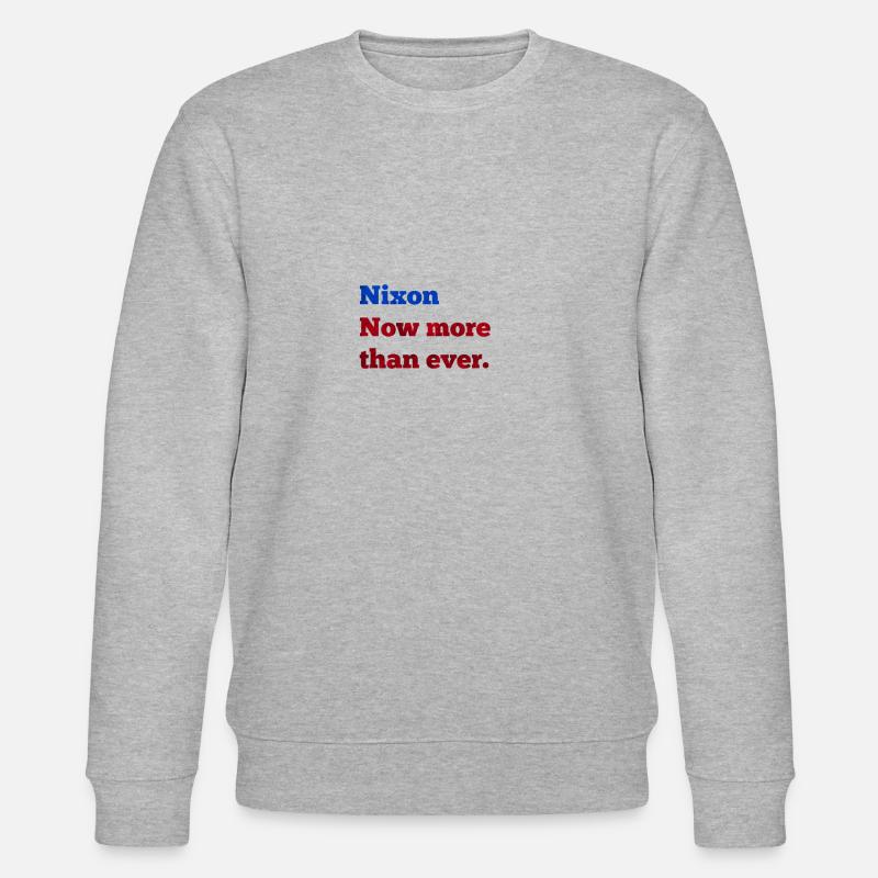 Nixon - plus que jamais - Sweat bio CHANGER Stanley/Stella Unisexe - gris chiné