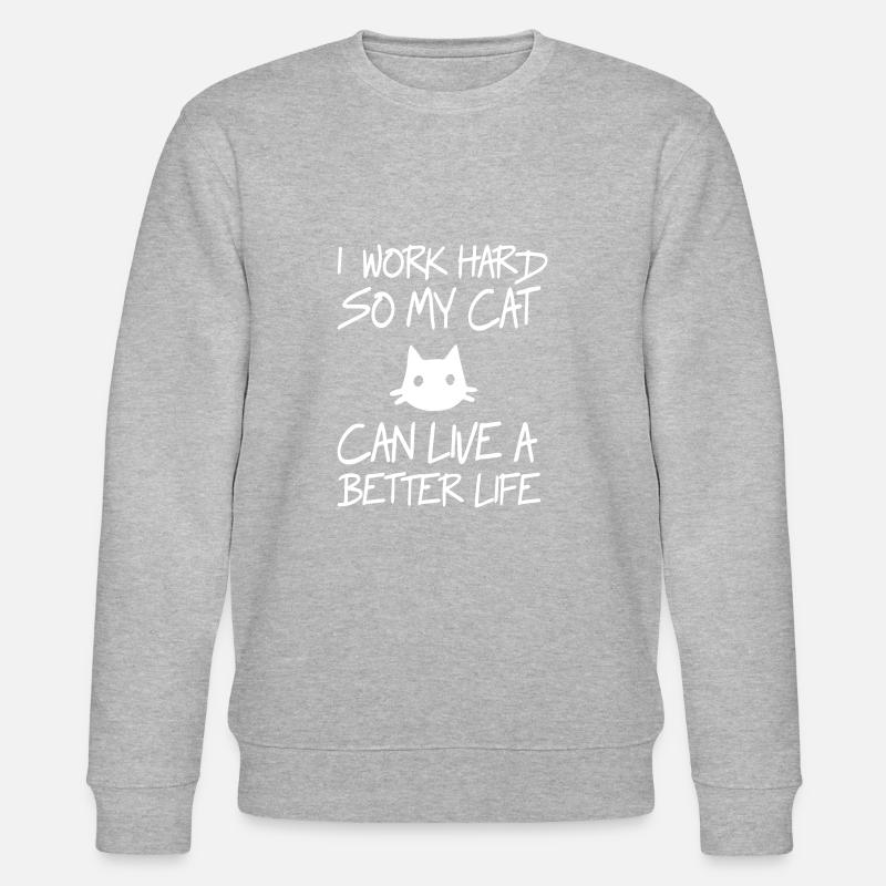Amour de chat - Sweat bio CHANGER Stanley/Stella Unisexe - gris chiné