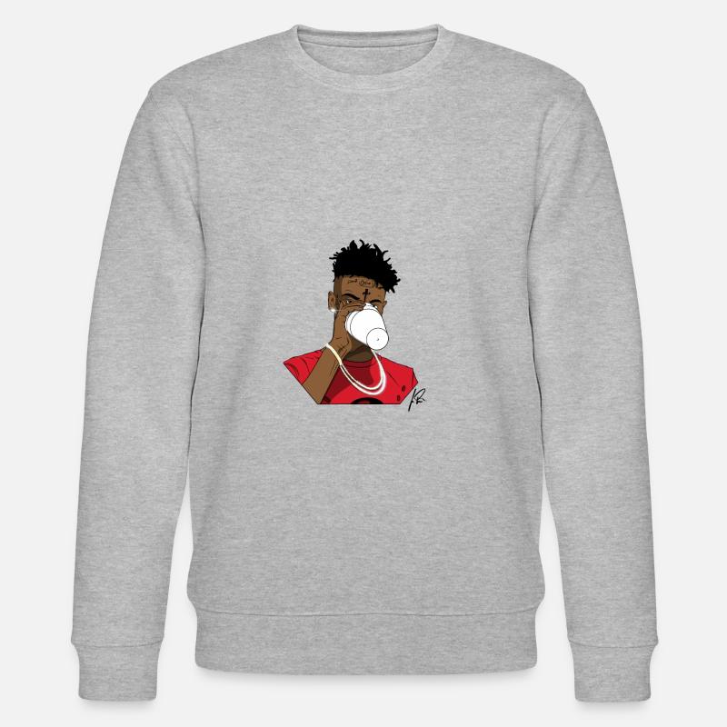 21 Savage Lean Cup - Stanley/Stella Unisex Bio-Sweatshirt CHANGER  - Grau meliert