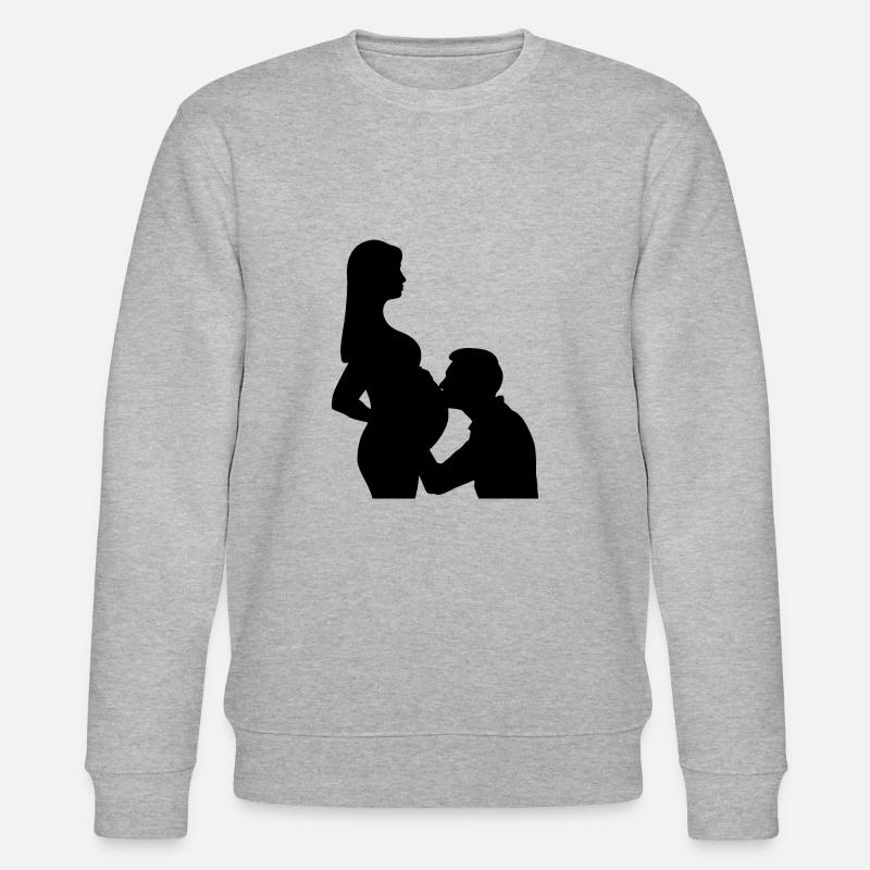 Couples de grossesse - Sweat bio CHANGER Stanley/Stella Unisexe - gris chiné