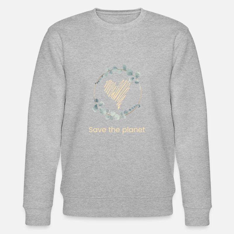 Save The Planet - Sweat bio CHANGER Stanley/Stella Unisexe - gris chiné