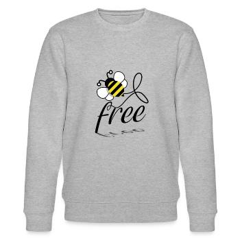 Bee Biene - Stanley/Stella Unisex Bio-Sweatshirt CHANGER  - Grau meliert - Vorne - Nik (191cm) & Marisol (170cm)