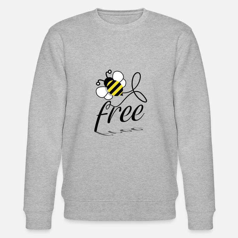 Bee Biene - Stanley/Stella Unisex Bio-Sweatshirt CHANGER  - Grau meliert