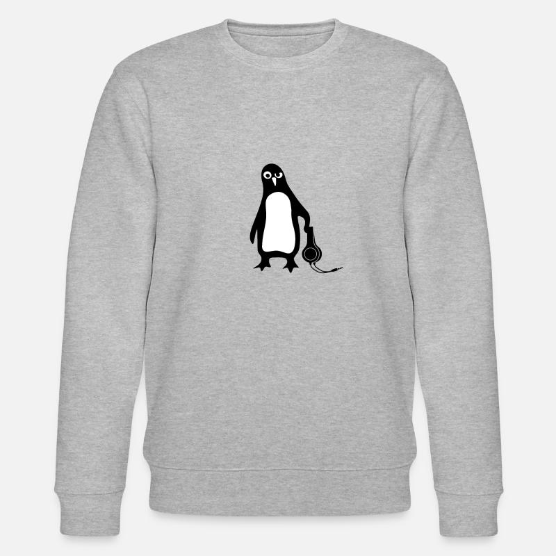 Penguin Linux - Stanley/Stella CHANGER Unisex Organic Sweatshirt - heather grey