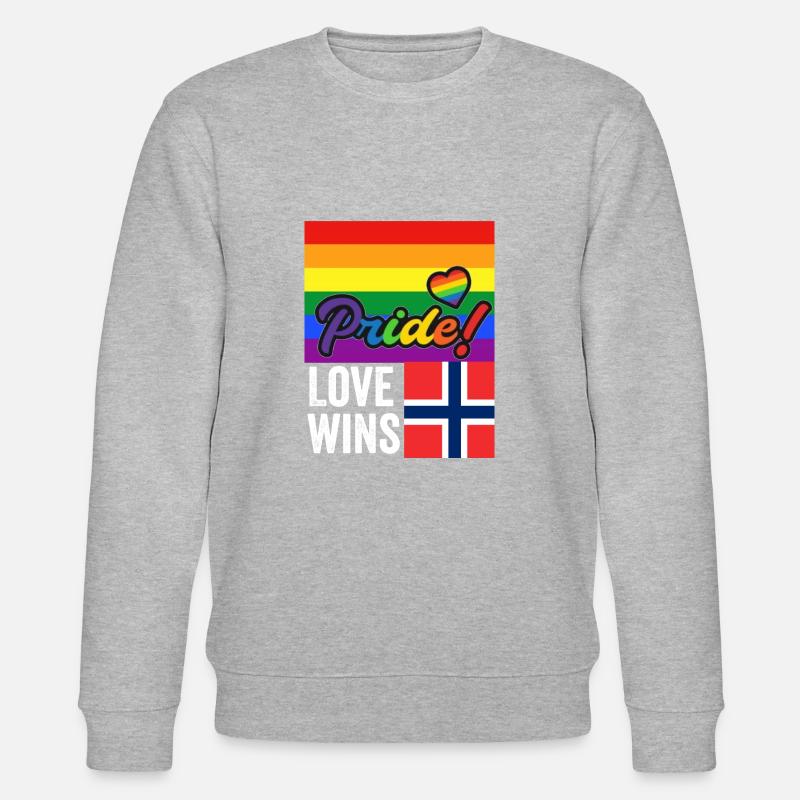 Fierté d’Oslo - Sweat bio CHANGER Stanley/Stella Unisexe - gris chiné