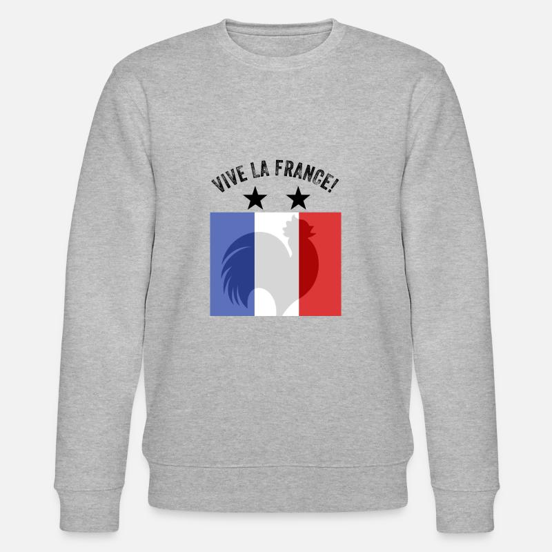 Frankreich - Stanley/Stella Unisex Bio-Sweatshirt CHANGER  - Grau meliert
