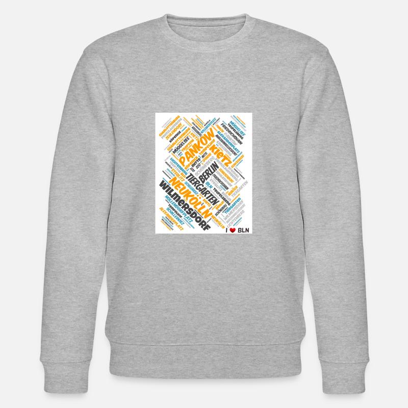 Berlin - Stanley/Stella Unisex Bio-Sweatshirt CHANGER  - Grau meliert