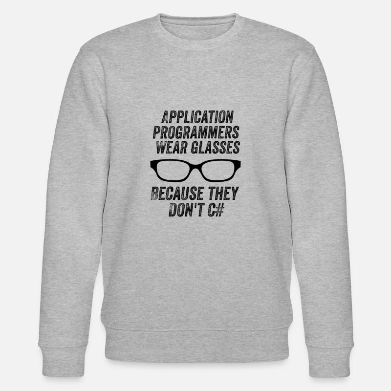 Funny Programmers - Stanley/Stella CHANGER Unisex Organic Sweatshirt - heather grey