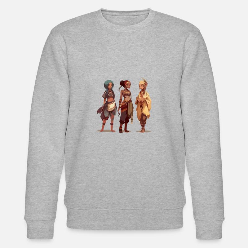 Frauen der Welt - Stanley/Stella Unisex Bio-Sweatshirt CHANGER  - Grau meliert