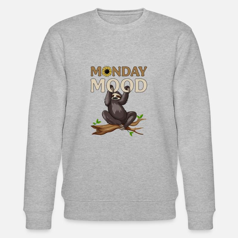 Monday Mood - Stanley/Stella Unisex Bio-Sweatshirt CHANGER  - Grau meliert