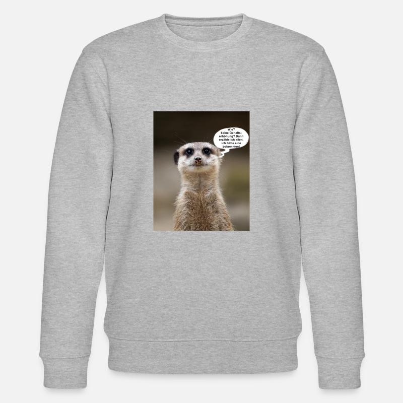 Erdmännchen - Stanley/Stella Unisex Bio-Sweatshirt CHANGER  - Grau meliert